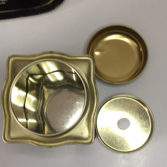 Vintage Asian Tin Tea Containers On Tray Decorative - Picture 16 of 16